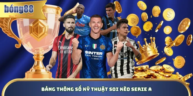 Bảng thông số kỹ thuật soi kèo Serie A